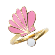 Seashell & Pearl Ring
